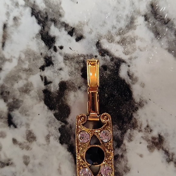 Goldtone Bracelet with Rhinestones - Picture 6 of 6